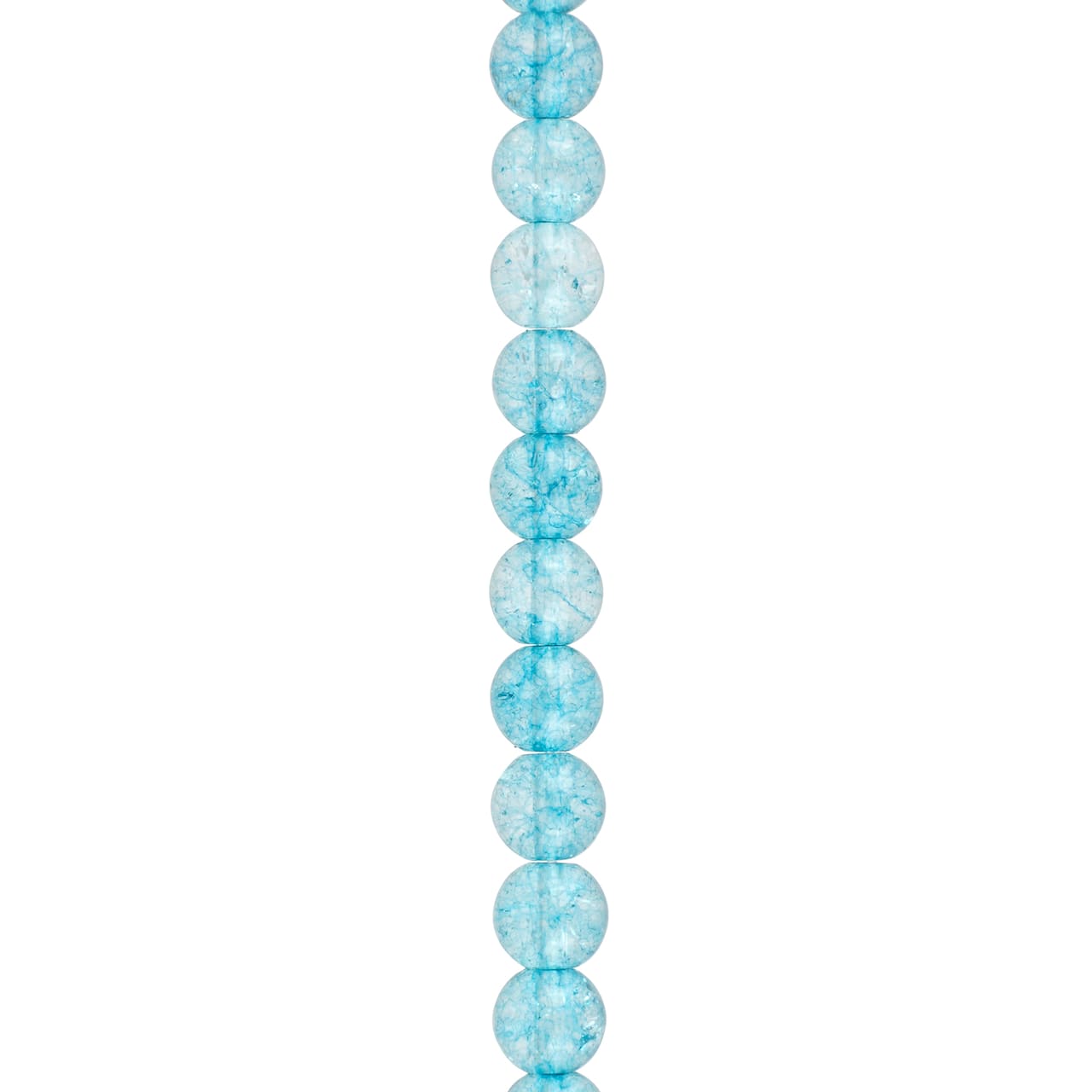 12 Pack: Light Blue Quartz Round Beads by Bead Landing™